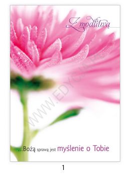 Floral 01 - Z modlitwą. Karnet z kopertą