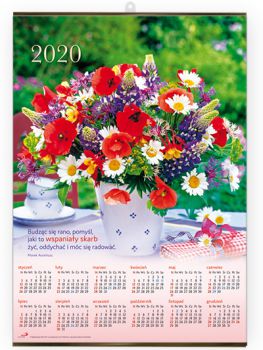 Kalendarz plakatowy średni "Bukiet"